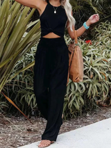 Women's Wide Leg Pants High Waist Pull-On – Beach Vacation