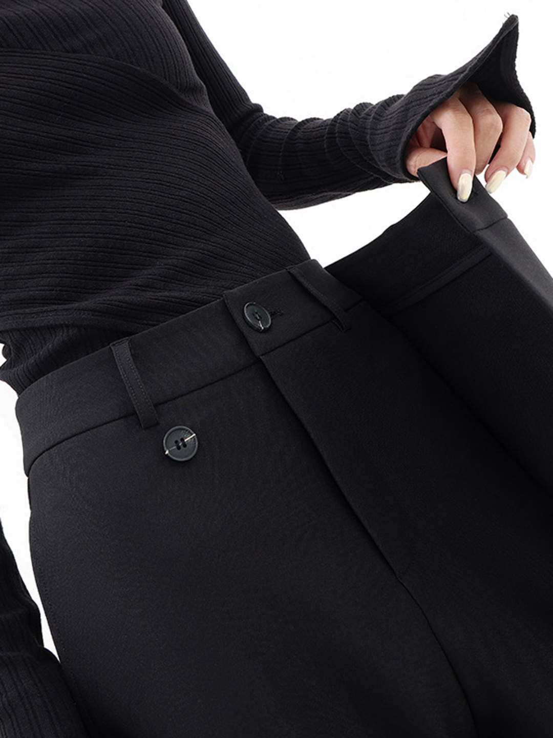 Women's Wide Leg Pants High Waist Wrap Front Button – Going Out