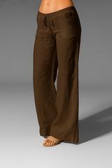 Women's Wide Leg Pants Patch Pocket Tie Front Full Length – Boardwalk