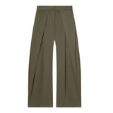 Women's Wide-Leg Pants Pleated Front Full Length – Office Presentation