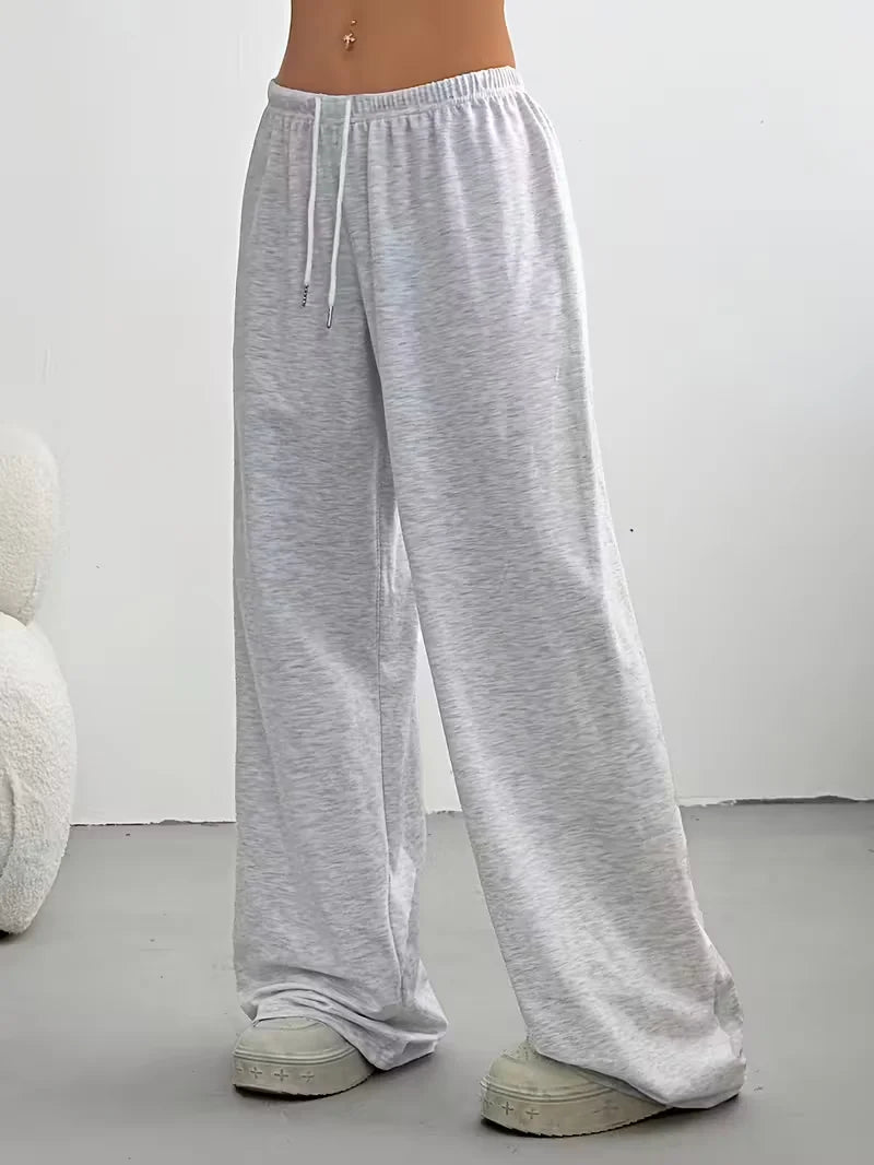 Women's Wide Leg Sweatpants Drawstring Waist – Comfort Wear
