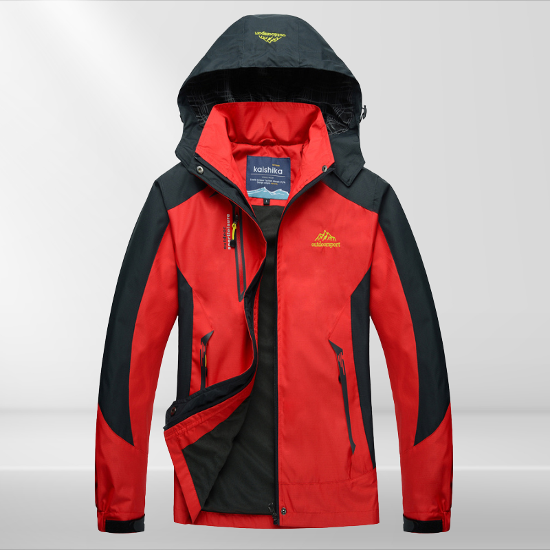 Women's Windbreaker Rain Jacket Hooded High Collar Zip – Outdoor Gear