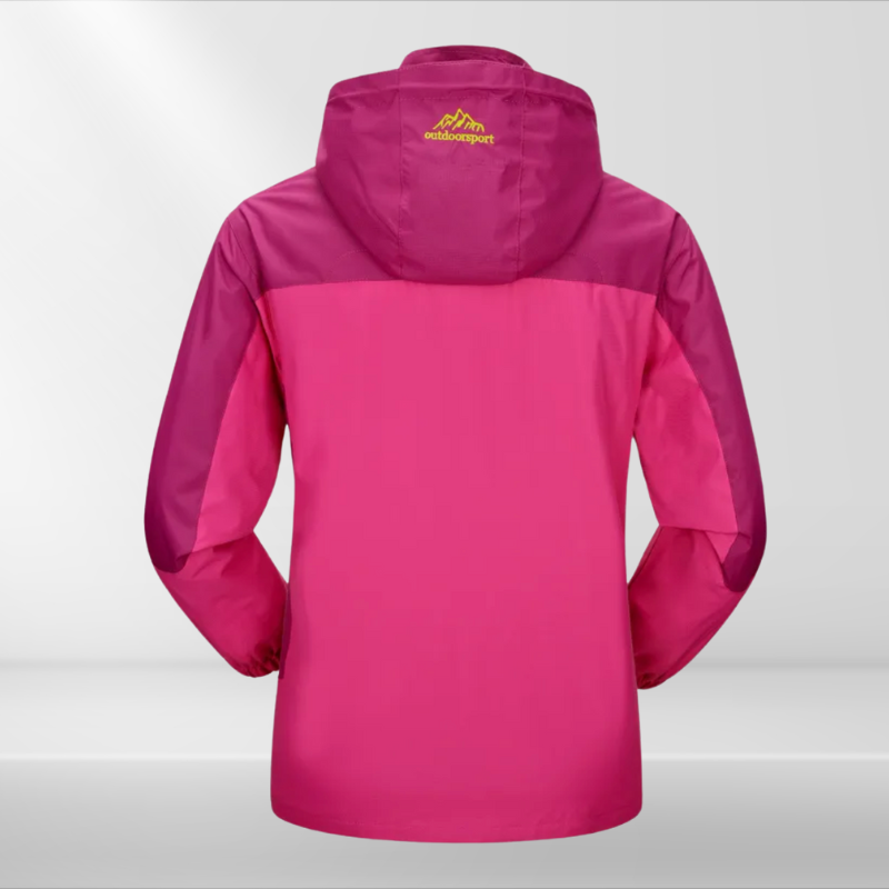Women's Windbreaker Rain Jacket Hooded High Collar Zip – Outdoor Gear