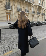 Women’s Wool Maxi Coat Double Breasted Notched Collar – Winter City Trips