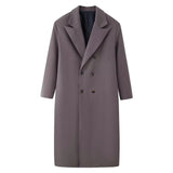 Women’s Wool Maxi Coat Double Breasted Notched Collar – Winter City Trips