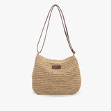 Women's Woven Crossbody Bag Flap Closure – Summer Style