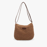 Women's Woven Crossbody Bag Flap Closure – Summer Style