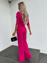 Women's 2 Piece SetCropped Top Wide Leg High Neck – Cocktail Party