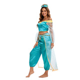Women's Arabian Princess Costume Off Shoulder Sheer Sleeves – Halloween Showcase
