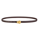 Women's Belt Knot Buckle Slim Strap – Styling Accessory