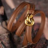 Women's Belt Knot Buckle Slim Strap – Styling Accessory