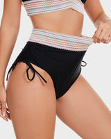 Women's Bikini Set High Waist V Neck Ruched – Beach Vacation