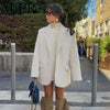 Women's Blazer Long Sleeve Lapel Collar Button Front – Office Wear