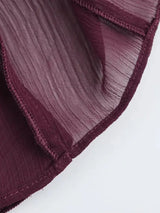 Women's Blouse Sheer Ruffle Trim Button Front Long Sleeve – Going Out