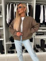 Women's Bomber Jacket Quilted Long Sleeve Zip Front Rib Collar – Going Out