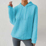 Women’s Cable Knit Sweater Drawstrings Textured Panels Long Sleeves – Campus Walks