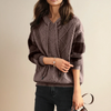 Women's Cable Knit Sweater Hooded Long Sleeve Ribbed Trim – Weekend Errands