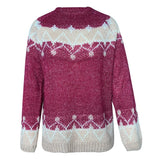 Women's Cable Knit Sweater Round Neck Long Sleeve Patterned Knit Detail – Winter Market