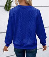 Women's Cable Knit Sweater Zip Front Long Sleeve – Lunch Dates