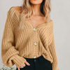 Women's Cardigan V Neck Button Front Long Sleeve – Market Strolls