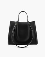 Women's Carryall Tote Bag Open Top Contrast Stitch Dual Handles – Work