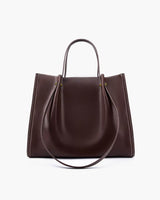 Women's Carryall Tote Bag Open Top Contrast Stitch Dual Handles – Work