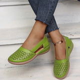 Women's Closed Toe Shoes Cutout Upper Side Strap – Going Out Casual
