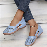 Women's Closed Toe Shoes Cutout Upper Side Strap – Going Out Casual