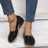 Women's Closed Toe Shoes Cutout Upper Side Strap – Going Out Casual
