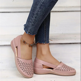 Women's Closed Toe Shoes Cutout Upper Side Strap – Going Out Casual