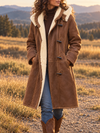 Women’s Coat Hooded Toggle Front Contrast Trim – Mountain Town Visits