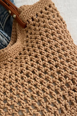 Women's Crochet Tote Bag Open Top Shoulder – Beach Vacation