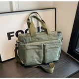 Women's Crossbody Bag Multi Pocket Zip Tote Top Handle – Campus Commute