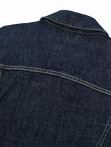 Women's Denim Jacket Cropped Button Front Long Sleeve – Night Party