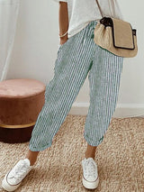 Women's Drawstring Pants Tapered Leg Side Pockets – Daytime Travel