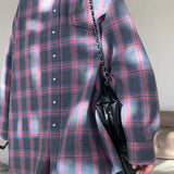 Women's Flannel Shirt Plaid Button Front Chest Pocket – Coffee Runs