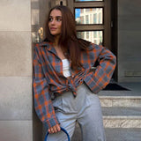 Women's Flannel Shirt Plaid Button Front Chest Pocket – Coffee Runs