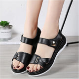 Women's Flat Sandals Open Toe Adjustable Strap – Summer Walking
