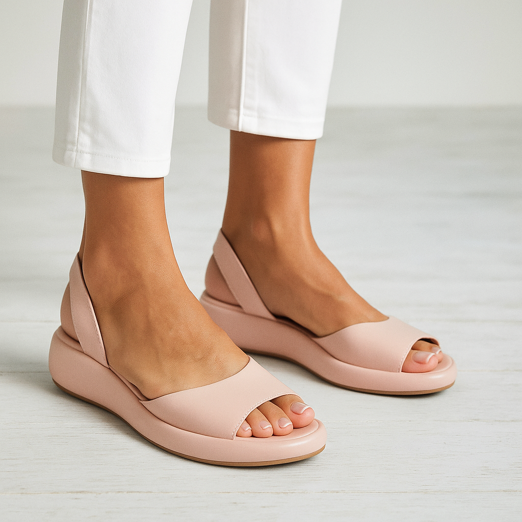 Women's Flat Sandals Open-Toe Slingback – Beach Vacation Summer