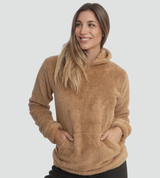 Women’s Fleece Hoodie Kangaroo Pocket Long Sleeves Ribbed Trim – Morning Market Visits