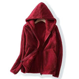 Women’s Fleece Hoodie Zip Front Patch Pockets Long Sleeves – Weekend Errands