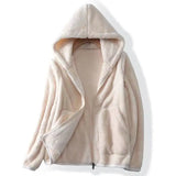 Women’s Fleece Hoodie Zip Front Patch Pockets Long Sleeves – Weekend Errands