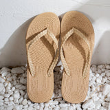 Women's Flip Flops Braided Strap Platform Sole – Beach Vacation