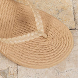 Women's Flip Flops Braided Strap Platform Sole – Beach Vacation