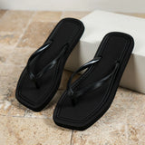 Women's Flip Flops Square Footbed Toe Post Strap – Poolside Resort