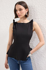 Women's Halter Neck Top Sleeveless Tie Back – Evening Top