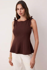 Women's Halter Neck Top Sleeveless Tie Back – Evening Top