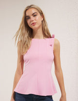 Women's Halter Neck Top Sleeveless Tie Back – Evening Top