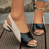Women's Heeled Sandals Open Toe Block Heel Slingback – Wedding Guest