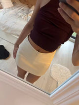 Women's High Waist Mini Skirt – Weekend Outfit